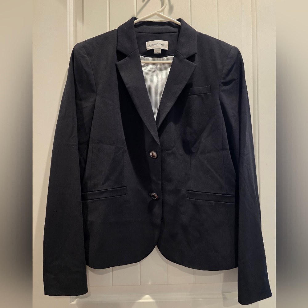 Calvin Klein Women's Black Blazer - Size 12, New With Tags!